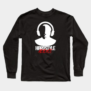 Hardstyle Addict - White Long Sleeve T-Shirt